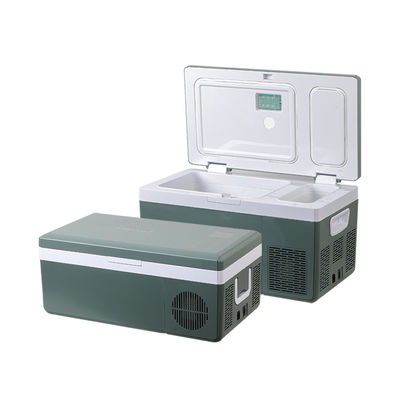 Refrigerador de coche portátil digital con toque para viajes en auto 25L caja de enfriador recargable