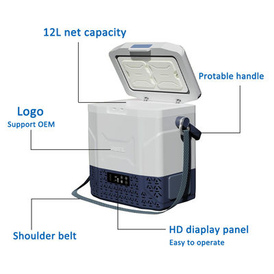 Compresor portátil de acampada 12L nevera para automóviles -20 10 C refrigerador para el hogar y el campamento