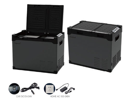 Frigorífico de coche portátil de doble zona con compresor de bajo ruido Mini frigorífico congelador para automóvil o hogar