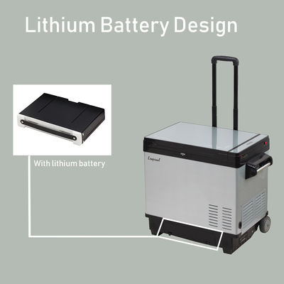 Refrigerador portátil de 30L con doble puerta y batería LFP
