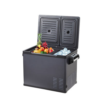 Refrigerador de coche portátil de 30L/40L/50L con doble control de temperatura y compresor de 45W