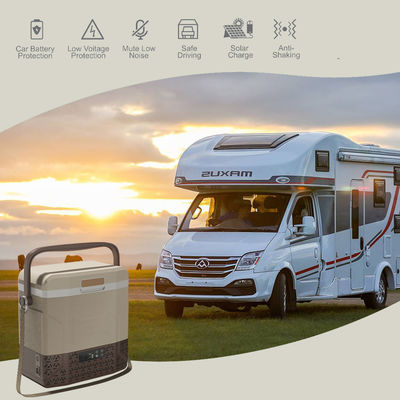 12V DC Camper Car refrigerador con cinturón de hombro y mango Rango de temperatura -20 10 C