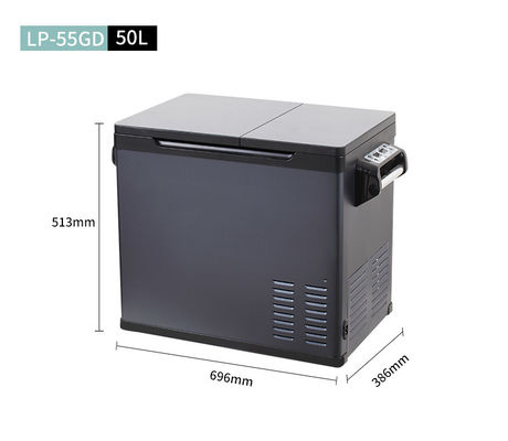 Frigorífico portátil para camión libre de CFC 50L Gran capacidad DC 12V 24V congelador de automóviles