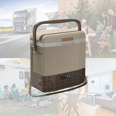 12V DC Camper Car refrigerador con cinturón de hombro y mango Rango de temperatura -20 10 C