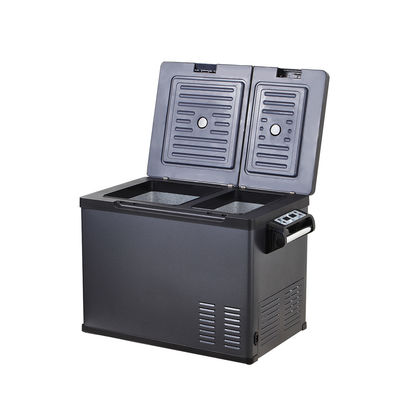 Potente refrigerador de automóvil de doble control de temperatura de 50L para acampar con energía solar