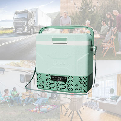 Cinturón de hombro mini congelador DC 12v refrigeradores de coches portátiles refrigerador de compresión congelador de acampada