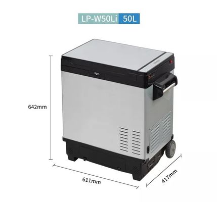 Refrigerador solar portátil de compresor con capacidad de 50L y voltaje DC12V/24V o 110V-240V