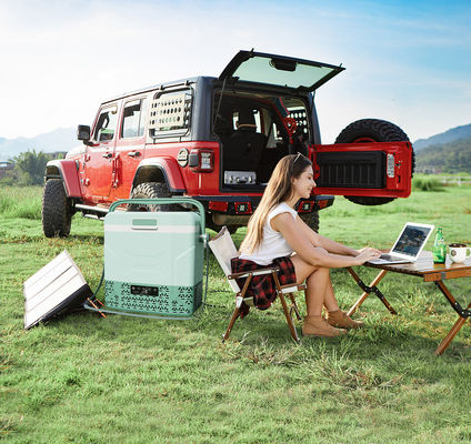 Refrigerador para vehículos de acampada 12v congelador con panel y compresor incluido