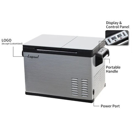 Conveniente refrigerador de automóvil y hogar de 30L con batería desmontable