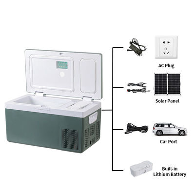 NO Refrigerador solar para automóviles de 25L controlado por aplicación con batería reemplazable incorporada