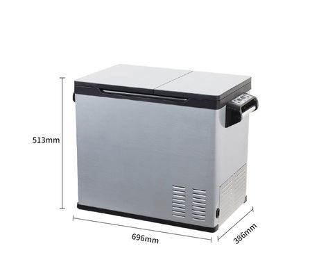 Mini refrigerador portátil 2023 Refrigerador de auto retro estrecho para camping al aire libre Dc12/24V