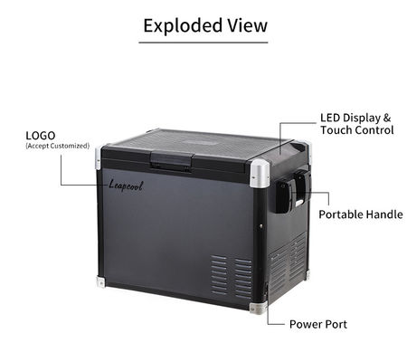 Refrigerador de automóvil portátil de mini capacidad de 30L adecuado para SUV DC 12V