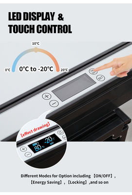 Refrigerador para hogar y automóvil de doble uso de 50L de capacidad con clasificación de eficiencia energética de grado 1