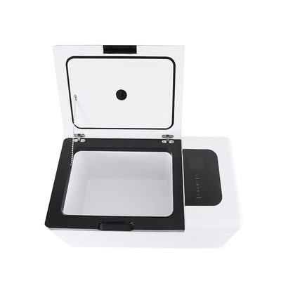 25L aislamiento de auto portátil y mini nevera para el hogar C5H10/C-Pentano Blanco con luz LED