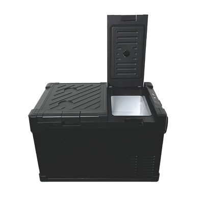 Compresor de 35 l de corriente continua Mini refrigerador para automóviles para Tesla Freezer para automóviles en diseño de reposabrazos