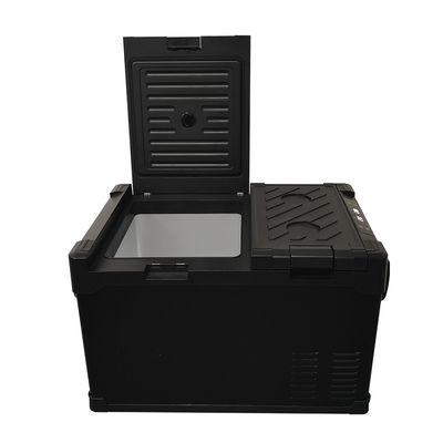 Compresor de 35 l de corriente continua Mini refrigerador para automóviles para Tesla Freezer para automóviles en diseño de reposabrazos
