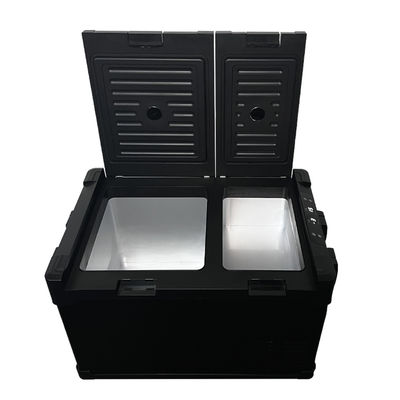 Compresor de 35 l de corriente continua Mini refrigerador para automóviles para Tesla Freezer para automóviles en diseño de reposabrazos