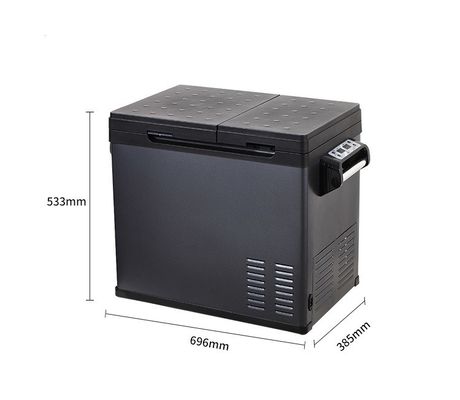 Compresor recargable nevera de campamento de 50L Coche DC Solar refrigerador y congelador diseño